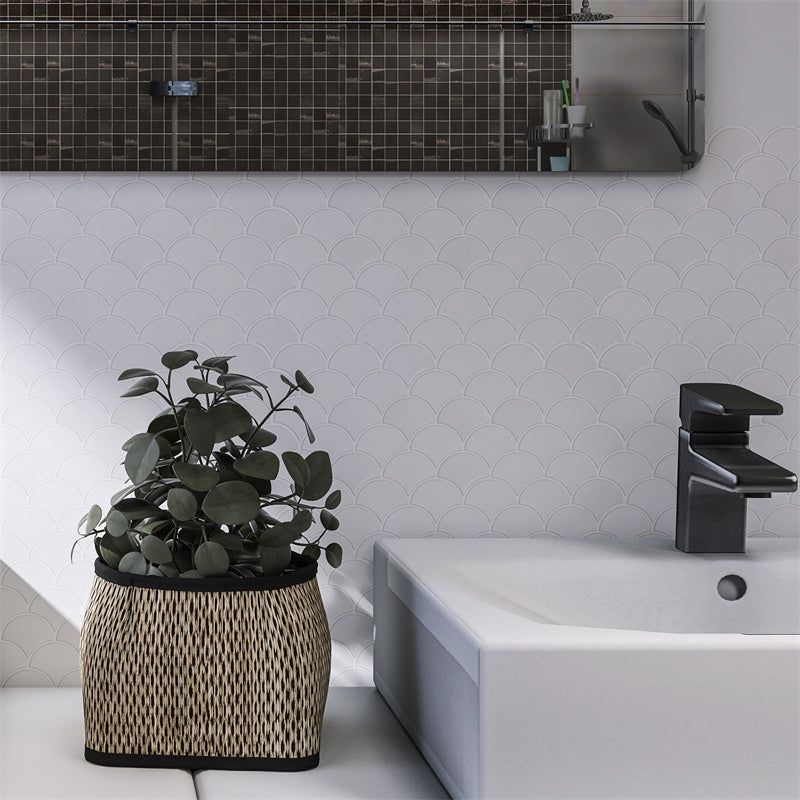 MT1155 - Scaly Peel And Stick Backsplash Tile , 12" x 12" Tile