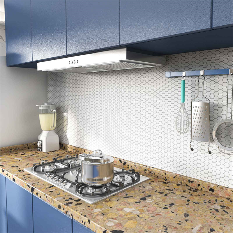 MT1142 - Regular hexagon Decals Peel And Stick Backsplash Tile , 12" x 12" White Tile