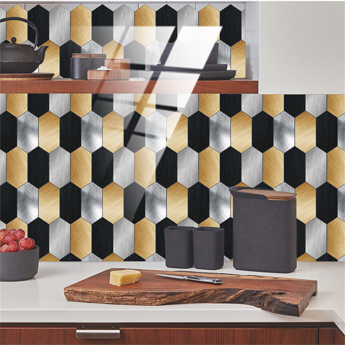 Hexagon Peel and Stick Wall Tiles Sticker