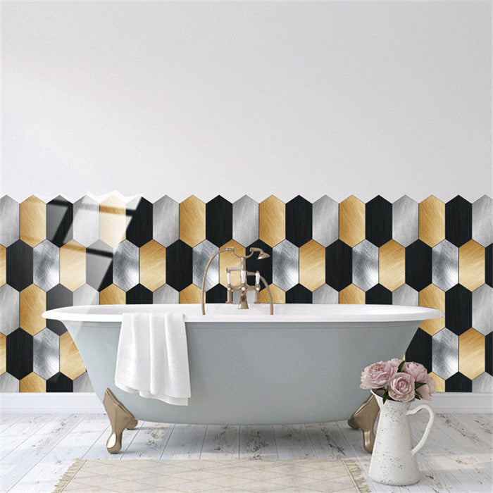 Hexagon Peel and Stick Wall Tiles Sticker