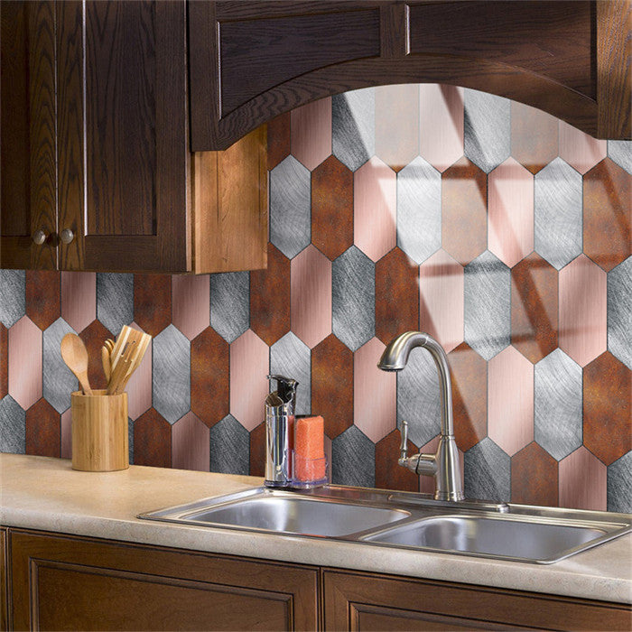 Hexagon Peel and Stick Wall Tiles Sticker