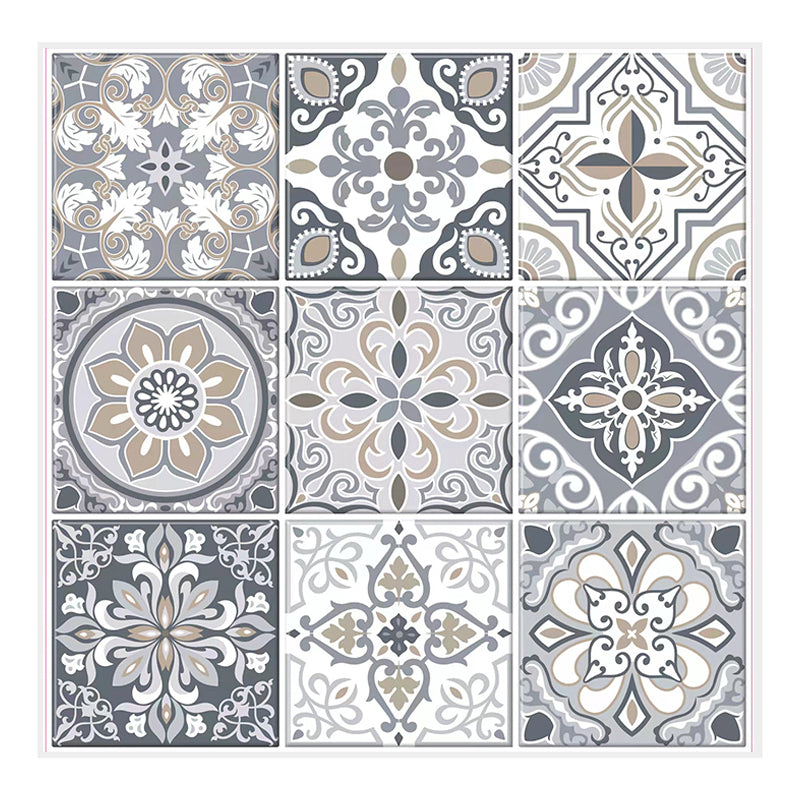 MT1211 - Baroque Decals Peel And Stick Backsplash Tile , 12" x 12"  Tile