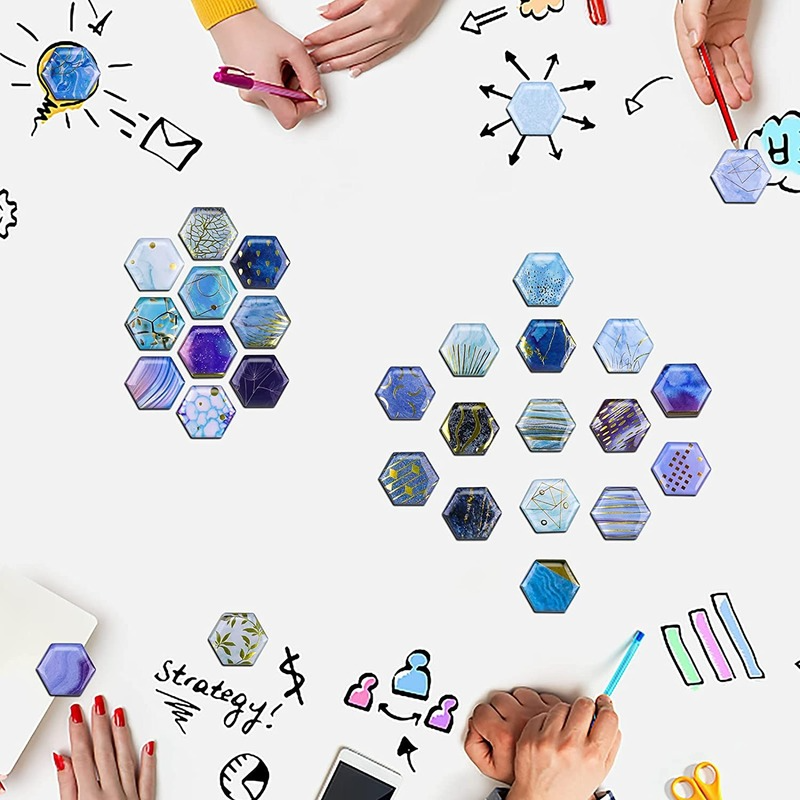 MORCART 30pcs Decor Whiteboard Fridge Magnets