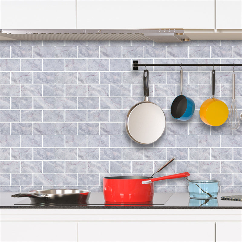 MT1028 - Subway Peel And Stick Backsplash Tile , 12" x 12" Marble Tile