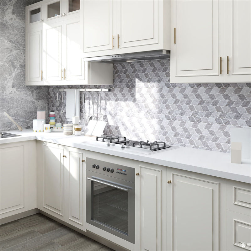 MT1113 - Leaf shape Peel And Stick Backsplash Tile , 12" x 12" Tile