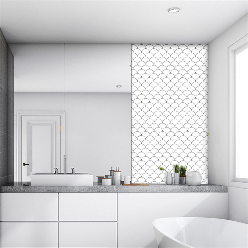 MT1045 - Scaly Peel And Stick Backsplash Tile , 12" x 12" Tile