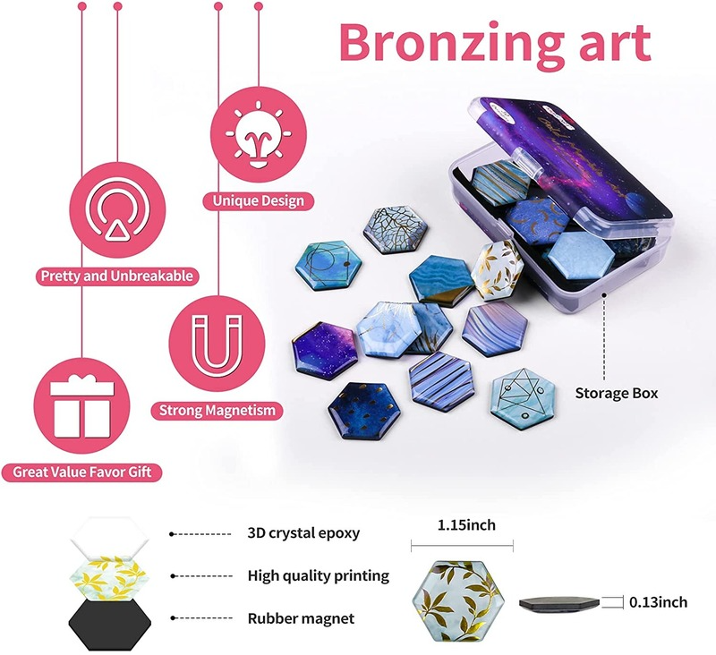 MORCART 30pcs Decor Whiteboard Fridge Magnets