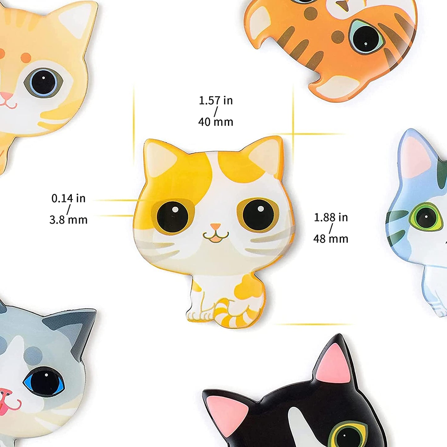 MORCART Cats Refrigerator Magnets
