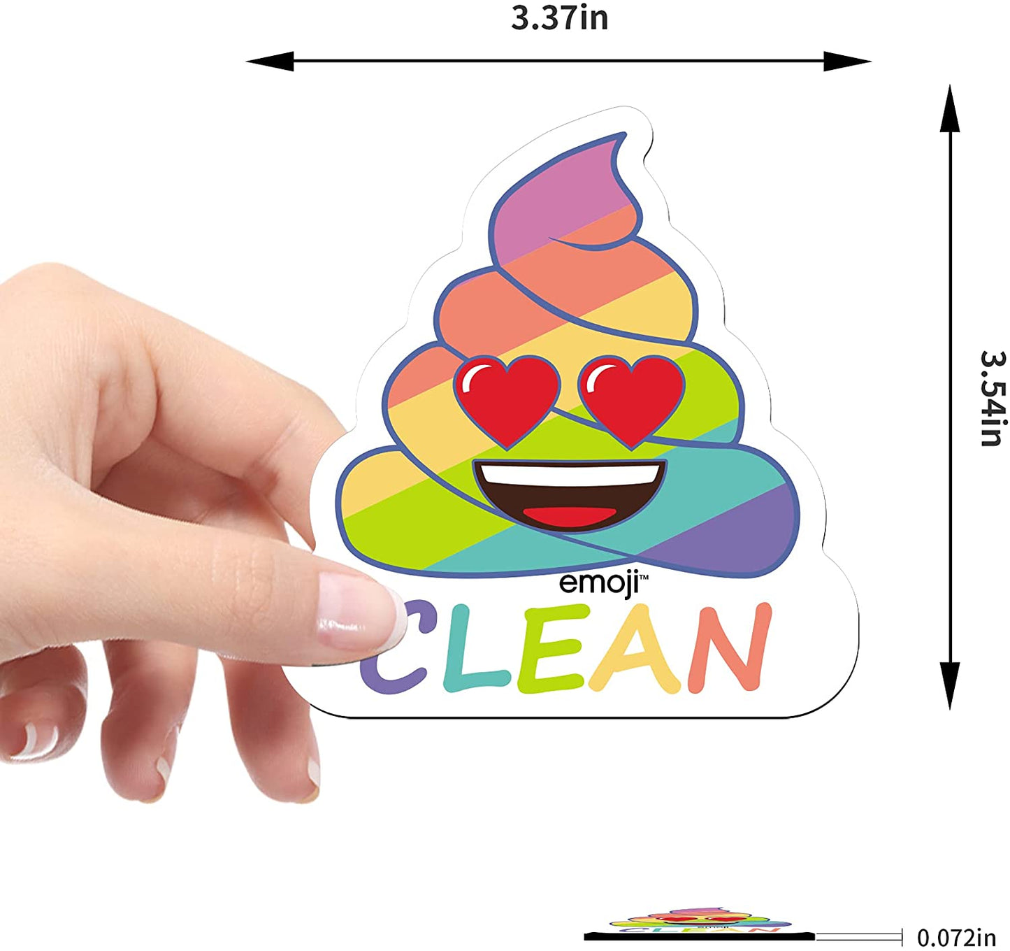 MORCART Poop Emoji Clean Dirty Dishwasher Magnet