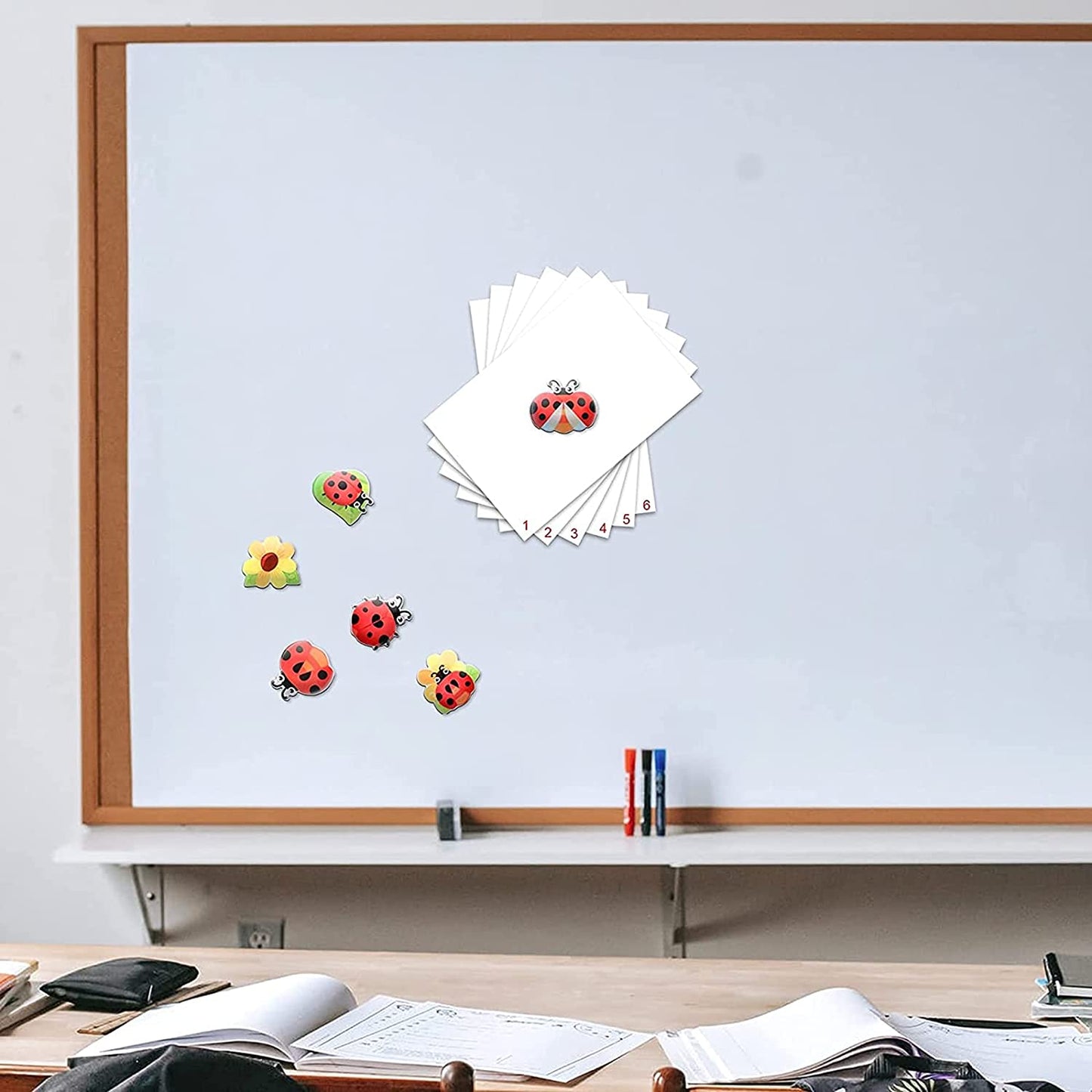 MORCART Ladybug Refrigerator Magnets