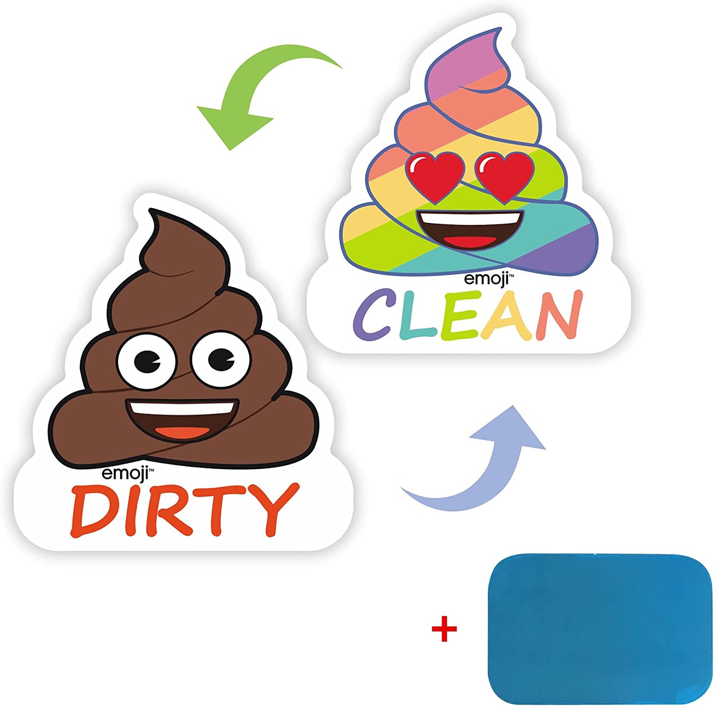 MORCART Poop Emoji Clean Dirty Dishwasher Magnet