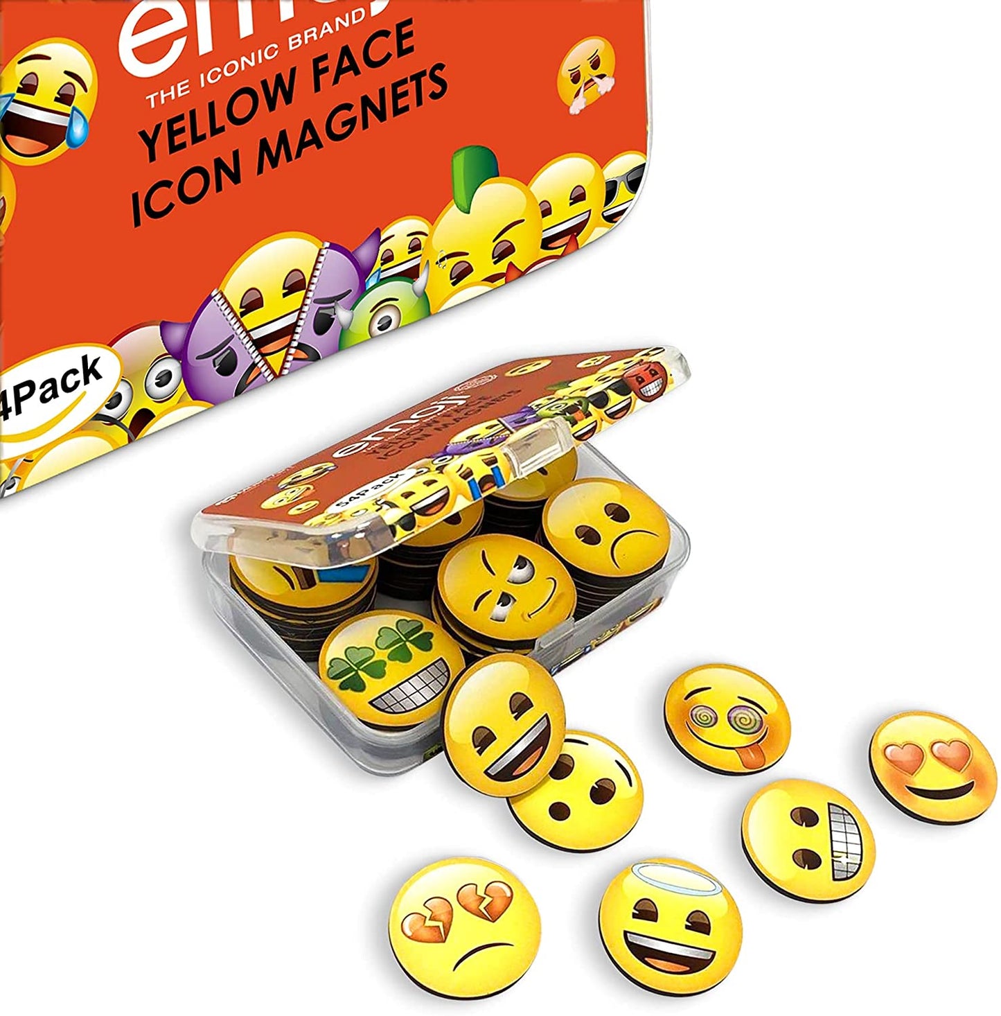 MORCART 50pcs Emoji Refrigerator Magnets