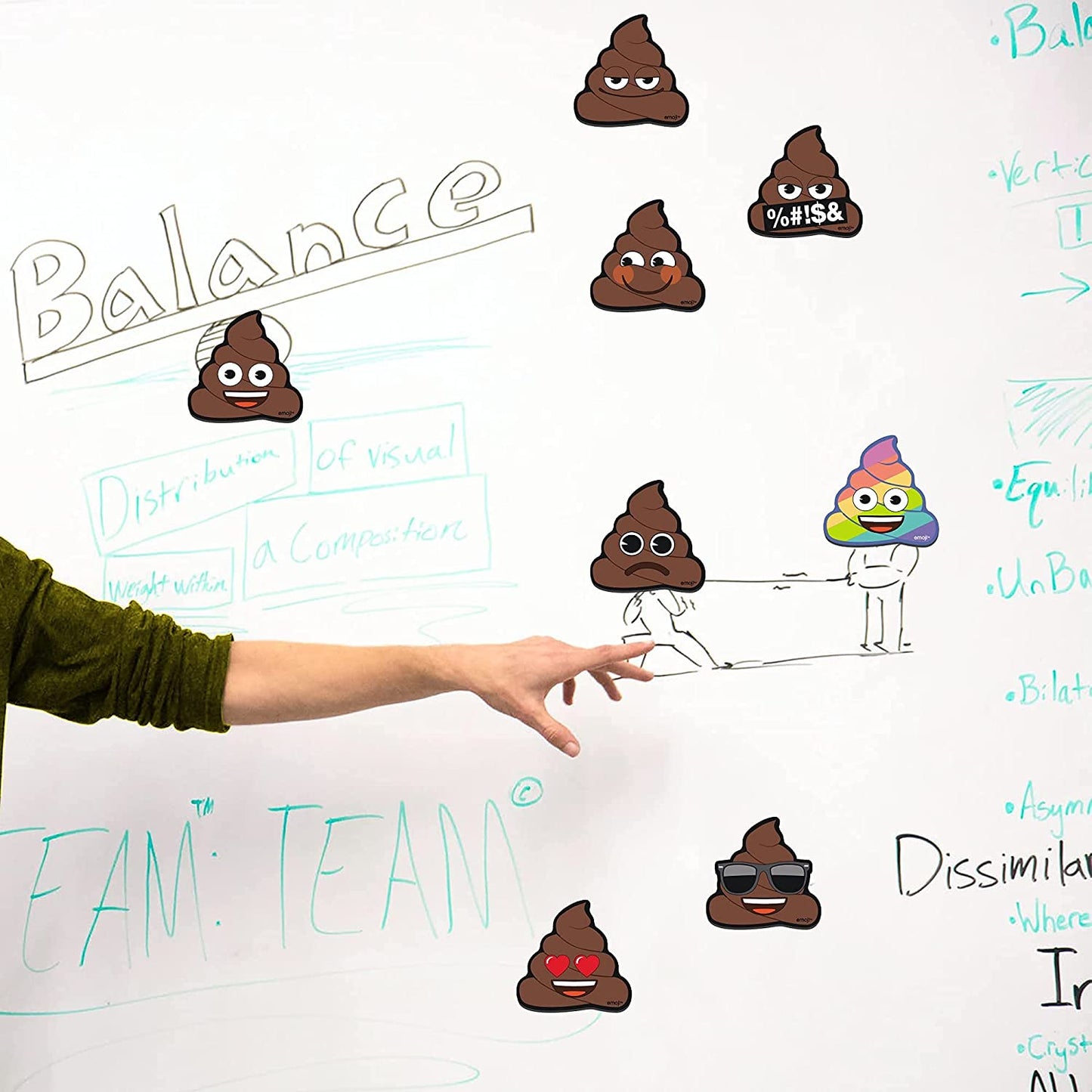 MORCART Poop Emoji Refrigerator Magnets