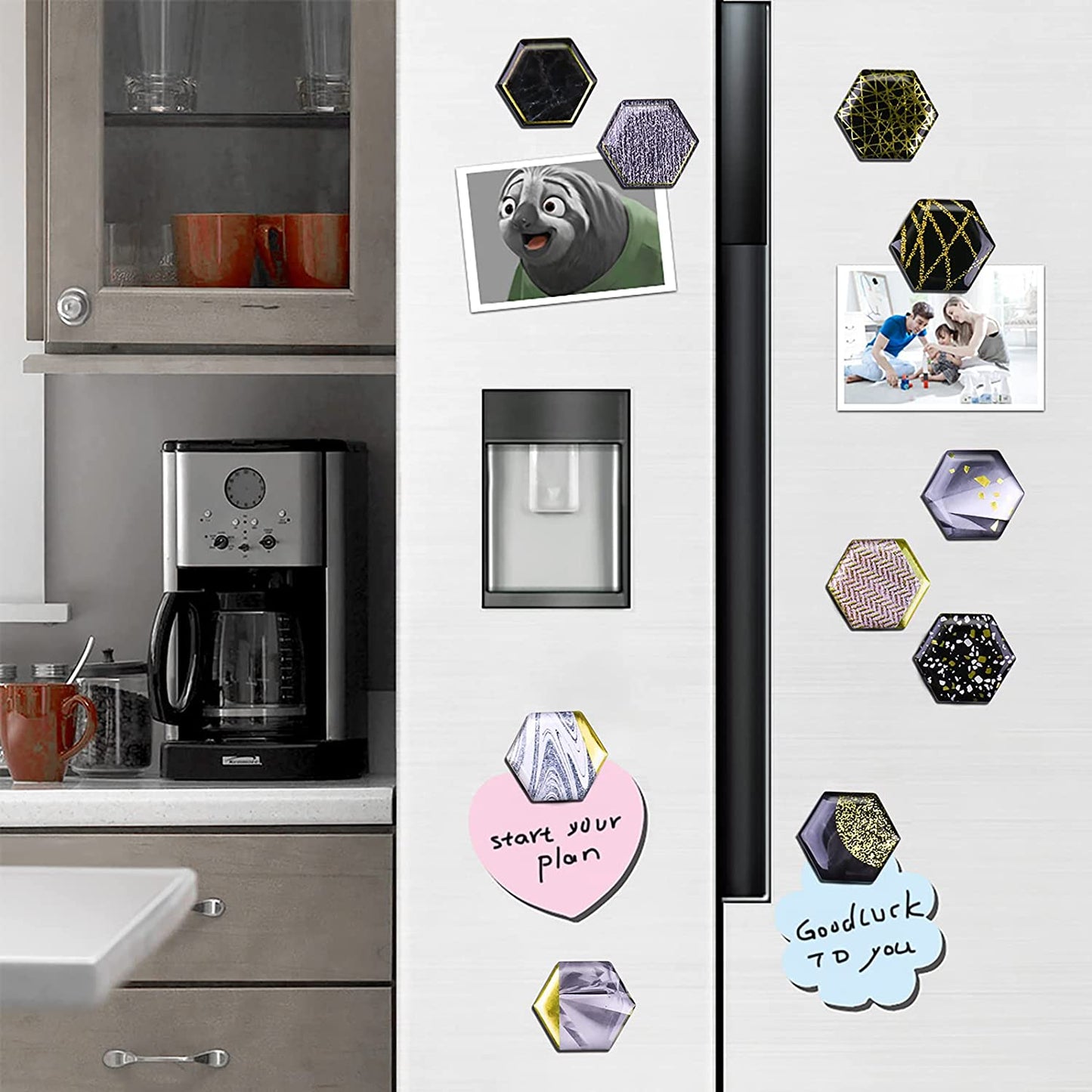 MORCART 30pcs Whiteboard Decorative Fridge Magnets