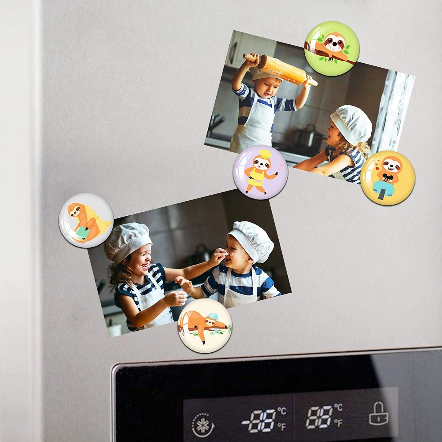MORCART 30PCS Unique Sloth Refrigerator Magnet