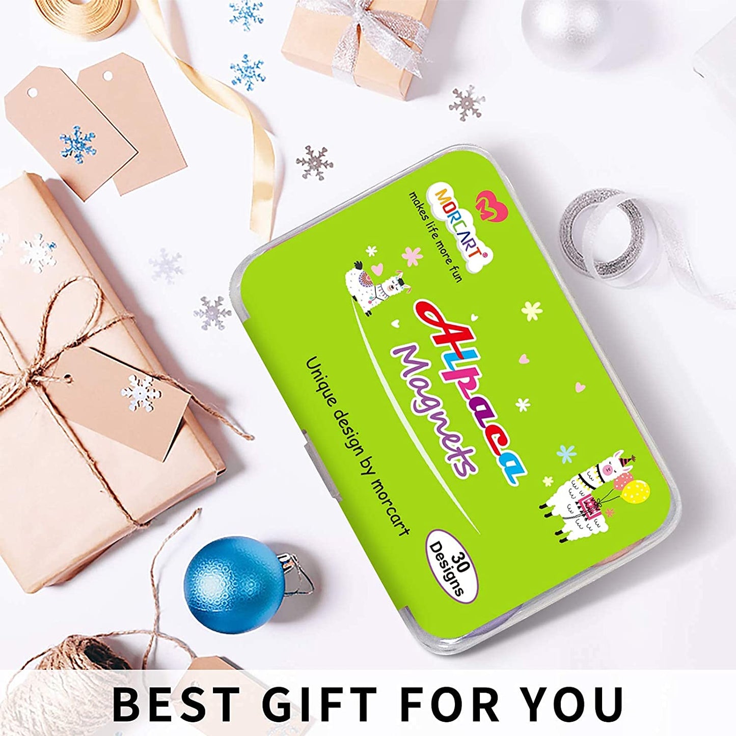 MORCART 30PCS Alpaca Inspirational Refrigerator Magnets