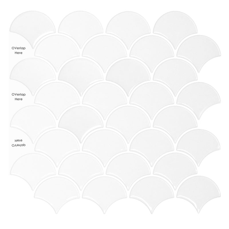 MT1155 - Scaly Peel And Stick Backsplash Tile , 12" x 12" Tile
