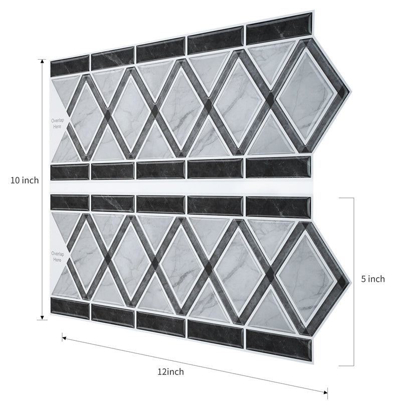 MT1082 - Peel and Stick Backsplash Tile Borders , 12" x 10" Tile