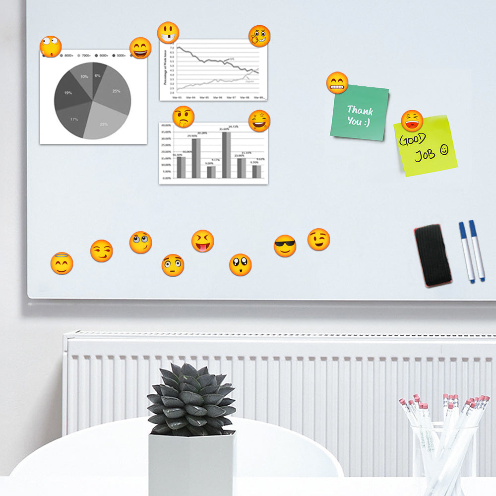 MORCART 28pcs Emoji Refrigerator Magnets-B