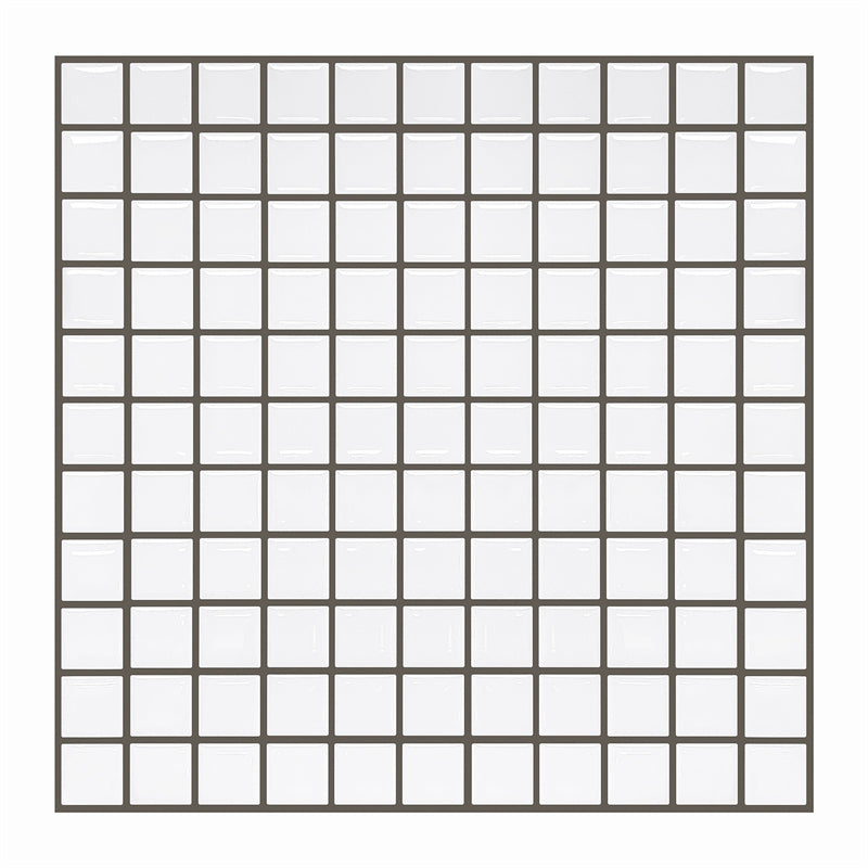 MT1074 - Checkered Peel And Stick Backsplash Tile , 12" x 12" Tile