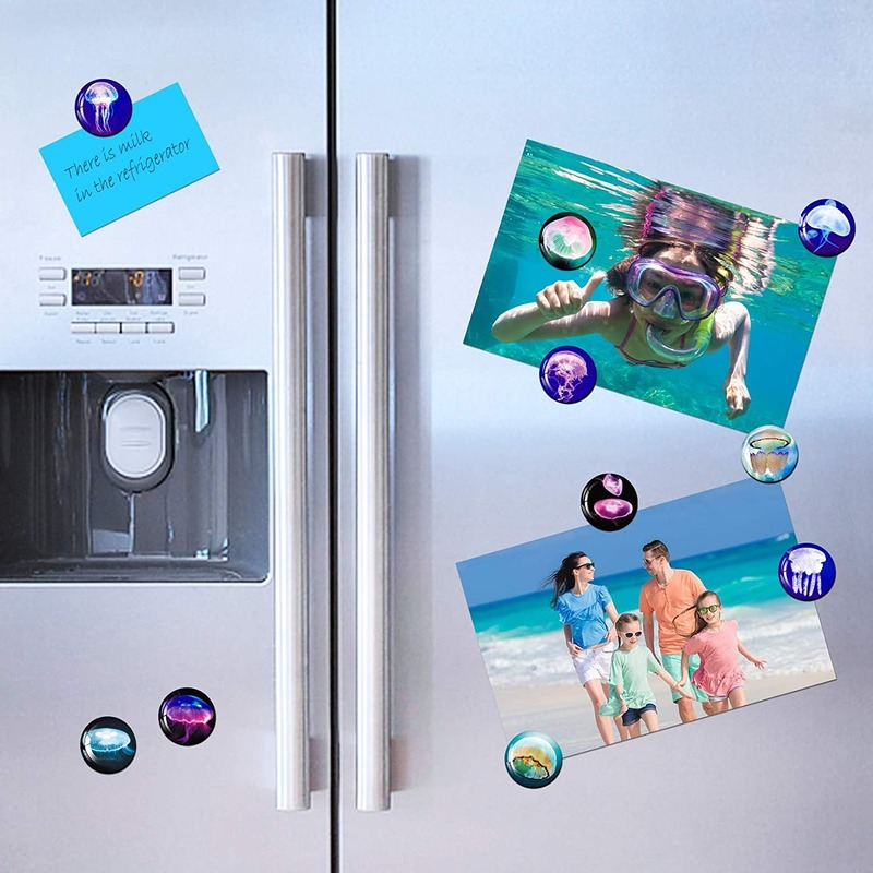 MORCART 30pcs Jellyfish Sea Life Fridge Magnets