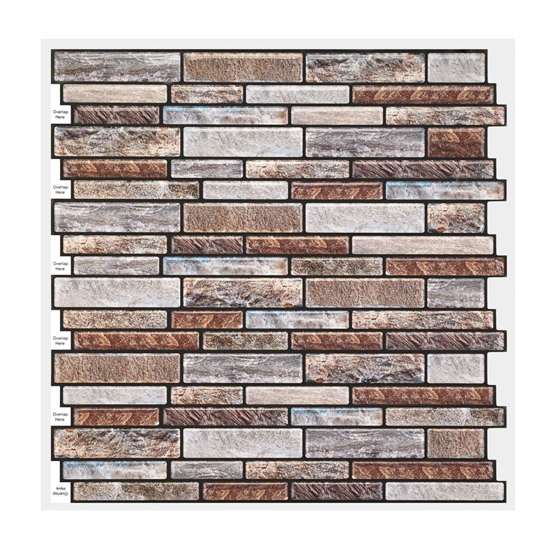 MT1085 - Oblong Walltiles Peel And Stick Backsplash Tile , 12" x 12" Tile