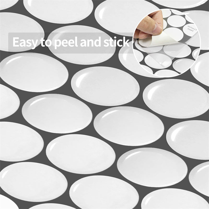 MT1057 - Round shape Peel And Stick Backsplash Tile , 12" x 12" Tile