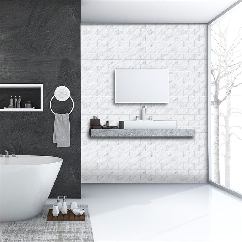 MT1049 - Subway Peel And Stick Backsplash Tile , 12" x 12" Marble Tile