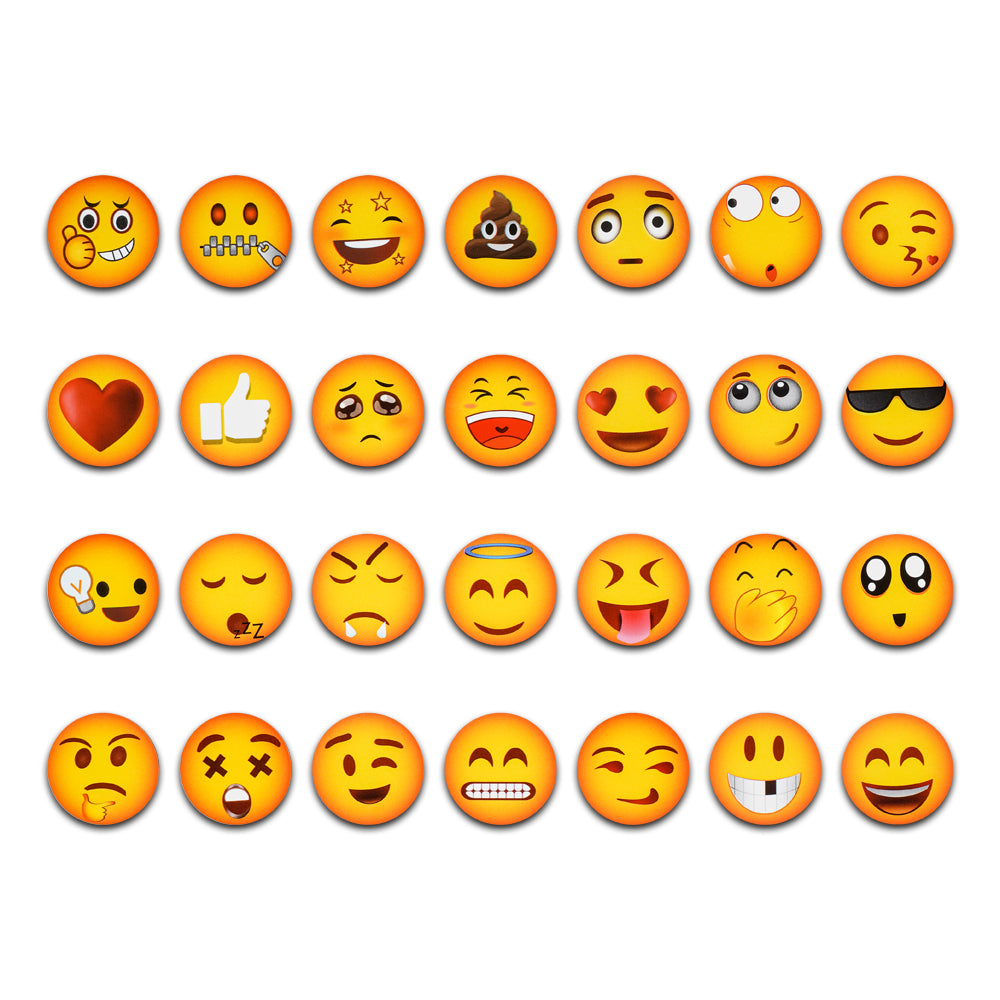 MORCART 28pcs Emoji Refrigerator Magnets-B