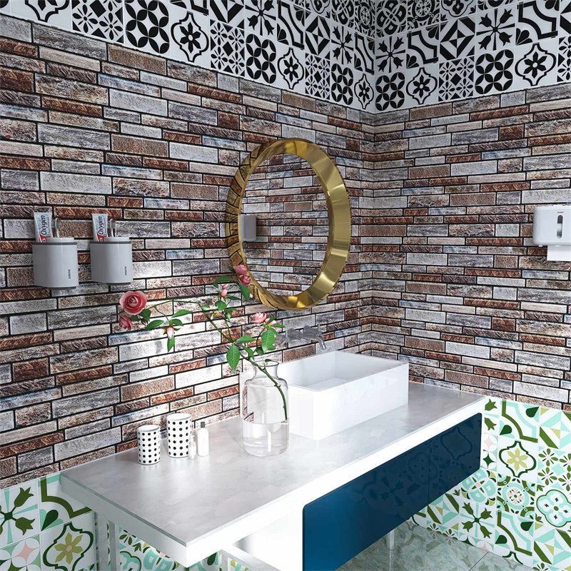 MT1085 - Oblong Walltiles Peel And Stick Backsplash Tile , 12" x 12" Tile