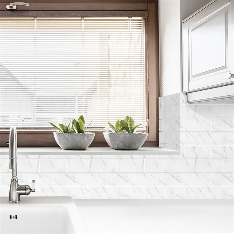 MT1098 - Subway Peel And Stick Backsplash Tile , 10" x 12" Marble Tile