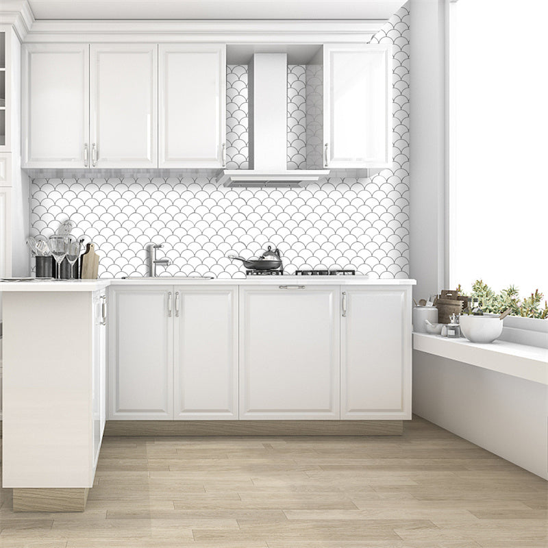 MT1045 - Scaly Peel And Stick Backsplash Tile , 12" x 12" Tile