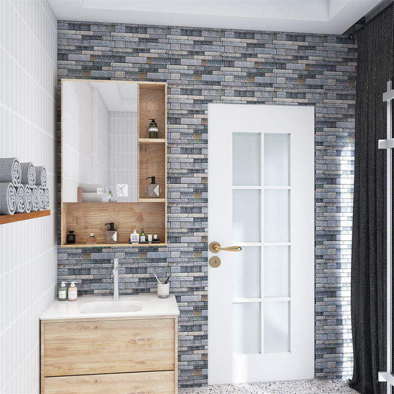 MT1174 - Oblong Walltiles Peel And Stick Backsplash Tile , 12" x 12" Marble Tile