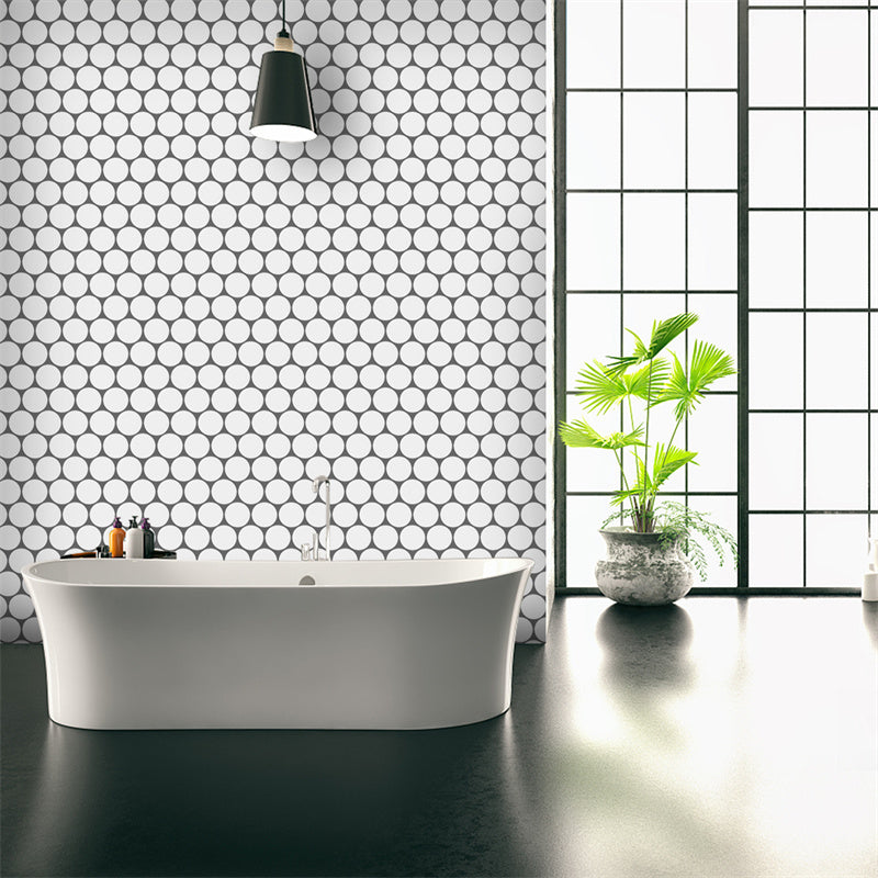 MT1057 - Round shape Peel And Stick Backsplash Tile , 12" x 12" Tile