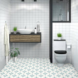 Cement Tiles Square - Light Blue