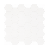 Pure White Hexagon - Snowcap White - 6-MT1190A