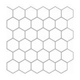 White Hexagon - Birchbark White - MT1069A