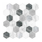 Light Grey Hexagon - Mountain Mist Grey - MT1084A