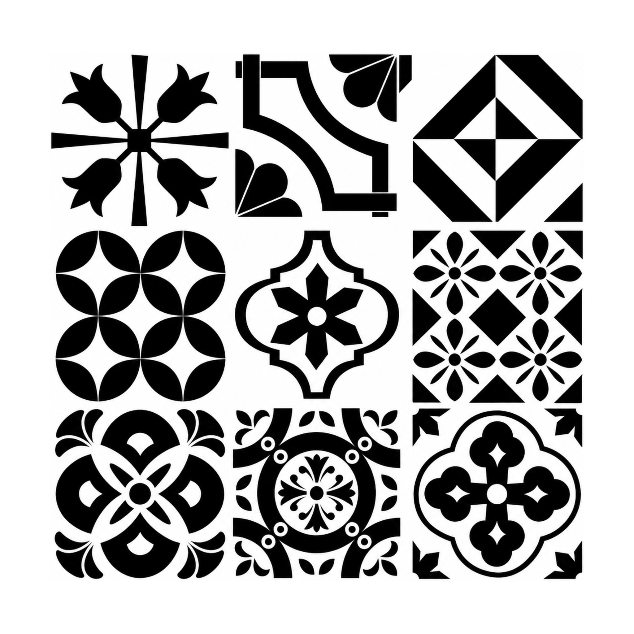 Black & White Baroque - Raven & Birch - MT1106A