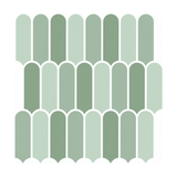 Sage Green Feather Mosaic - Rainwashed Sage - MT1132-XPE