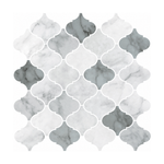 Grey Marble Arabesque - Stormstone Marble - MT1203A