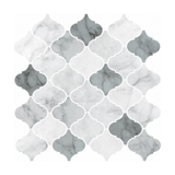 Grey Marble Arabesque - Stormstone Marble - MT1203A