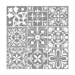 Grey & White Baroque - Granite Mist - MT1219A