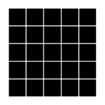 Black Square Mosaic - Basalt Black - MT1282