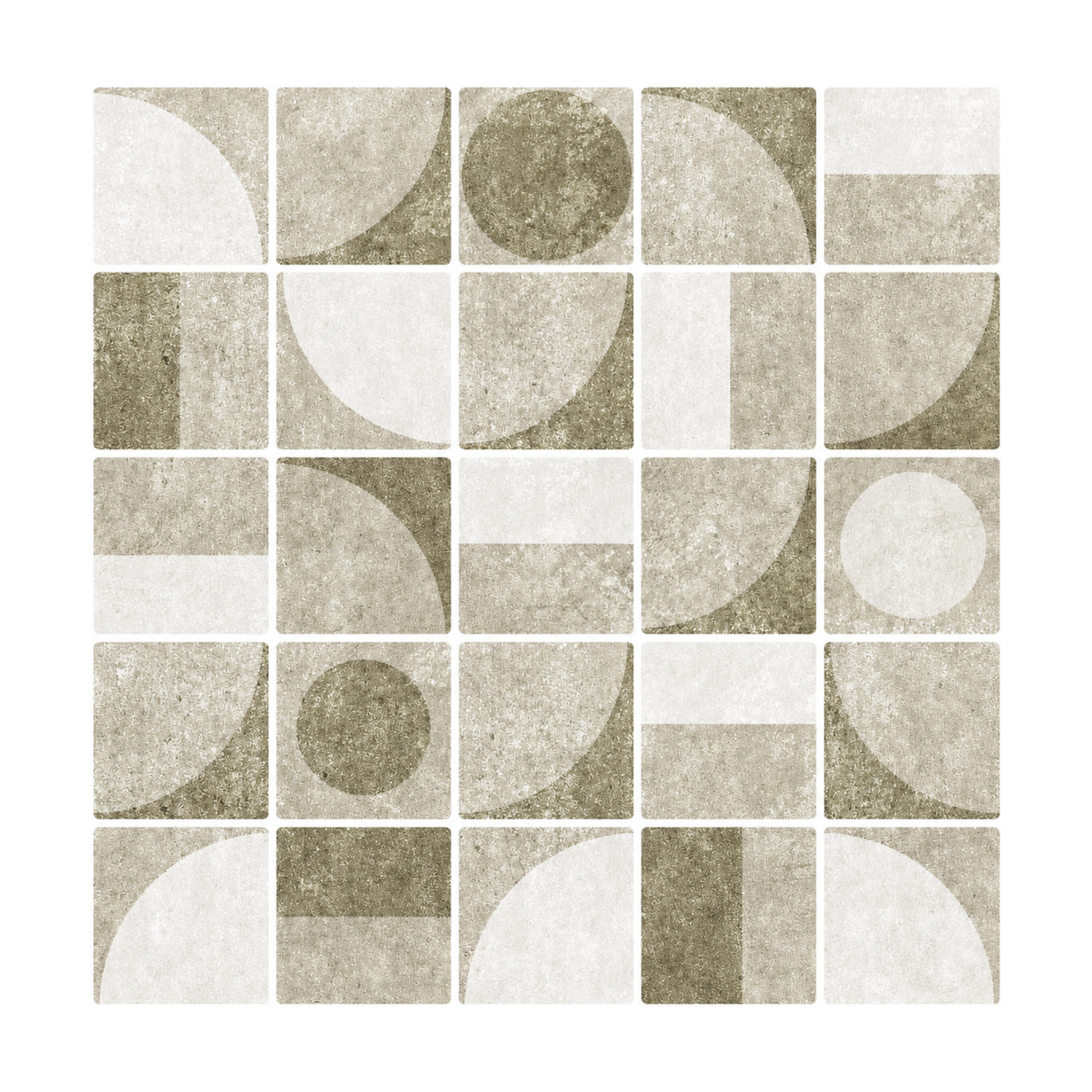 Camel Beige Retro Grid - Desert Dune Beige - MT1296-XPE