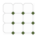 Green Octagon - Meadow Green - MT1297C