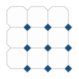 Blue Octagon - Lakewater Blue - MT1302