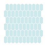 Sage Green Long Hexagon - Rainwashed Sage - MT1303