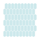 Sage Green Long Hexagon - Rainwashed Sage - MT1303