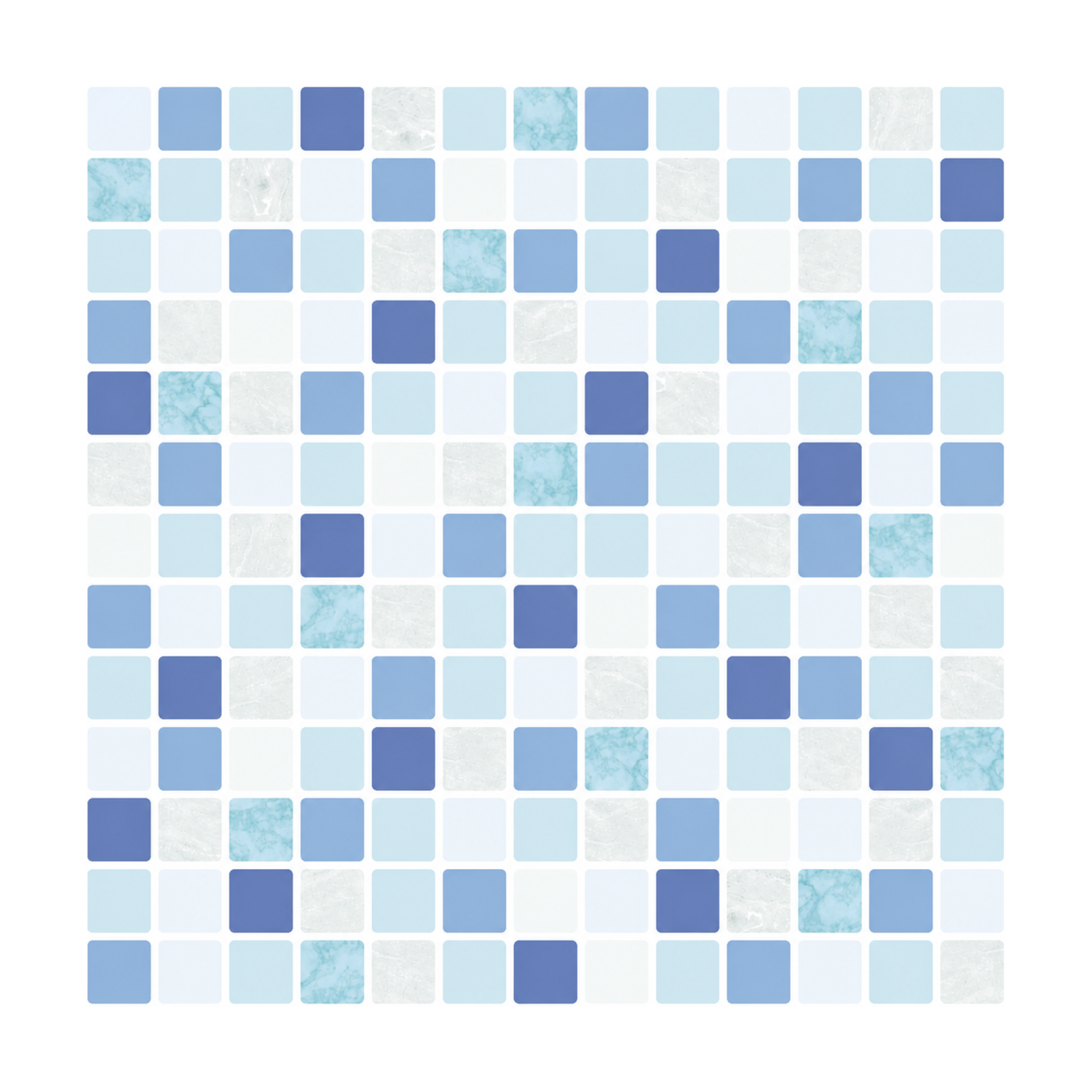 Blue Micro Mosaic - Lakewater Blue - MT1382